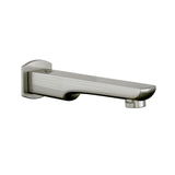 BATH TUB SPOUT WITH WALL FLANGE - JAQUAR FAUCETS -  ( STAINLESS STEEL - KUBIX PRIME - 0x15 mm - 0inchX0.5inch )