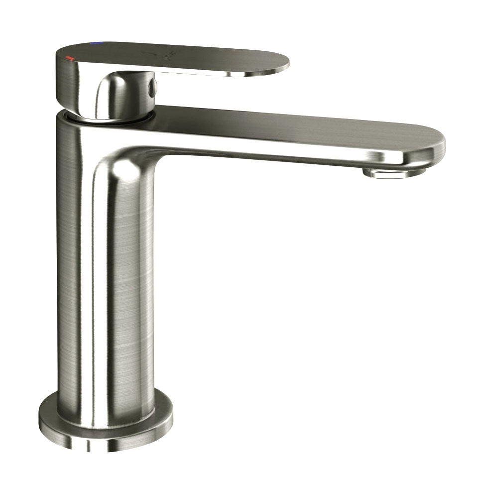 S.L. BASIN MIXER W/BRAIDED PIPES - JAQUAR FAUCETS -  ( STAINLESS STEEL - OPAL PRIME - 0x15 mm - 0inchX0.5inch )