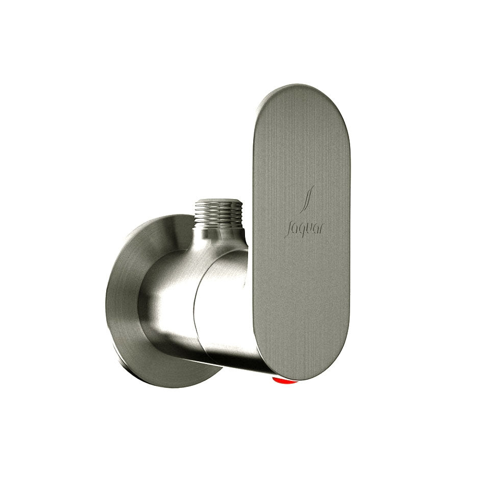 ANGULAR STOP COCK WITH WALL FLANGE - JAQUAR FAUCETS -  ( STAINLESS STEEL - OPAL PRIME - 0x15 mm - 0inchX0.5inch )