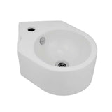 WALL HUNG CORNER BASIN - JAQUAR SWARE - ( WHITE - JDR - 315x435 mm - 12.5inchX17inch )