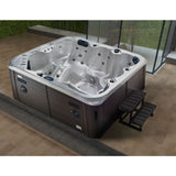 BREVA SPA 5SEATER MODEL CONTROL SYSTEM - JAQUAR WELLNESS - ( COFFEE - BREVA - 2000x2000 mm - 80inchX80inch )
