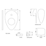 S.L.EXPOSED PARTS DIV KIT HIGH FLOW - JAQUAR FAUCETS -  ( ANTIQUE BRONZE - VIGNETTE PRIME - 0x15 mm - 0inchX0.5inch )