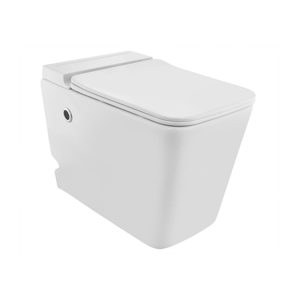 TANKLESS SINGLE PIECE WC S TRAP-300MM W/UF SOFT CLOSE SLIM SC - JAQUAR SWARE - ( WHITE - ARIA - 620x380 mm - 15.2inchX0inch )