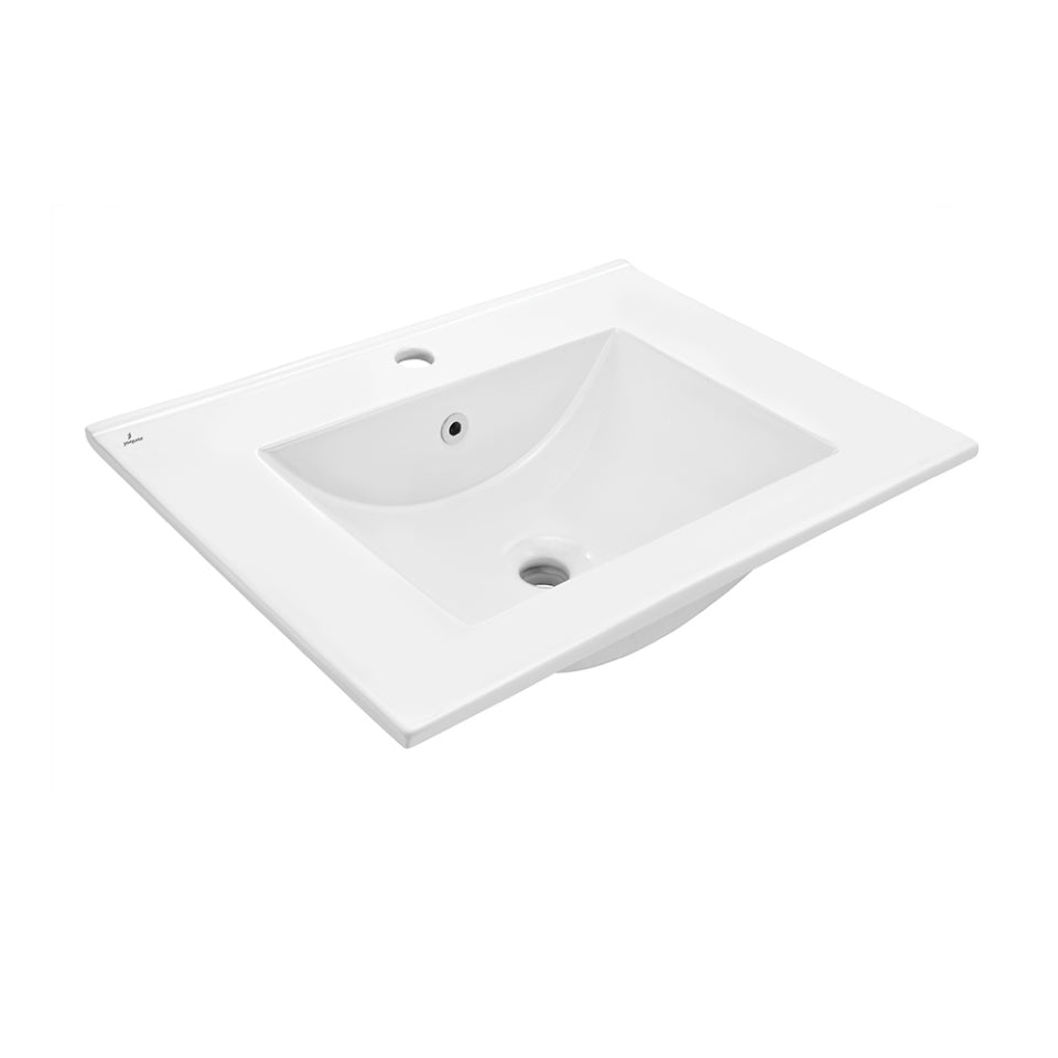 COUNTER TOP BASIN - JAQUAR SWARE - ( WHITE - KUBIX - 610x470x170 mm - 24.4inchX18.8inchX6.8inch )
