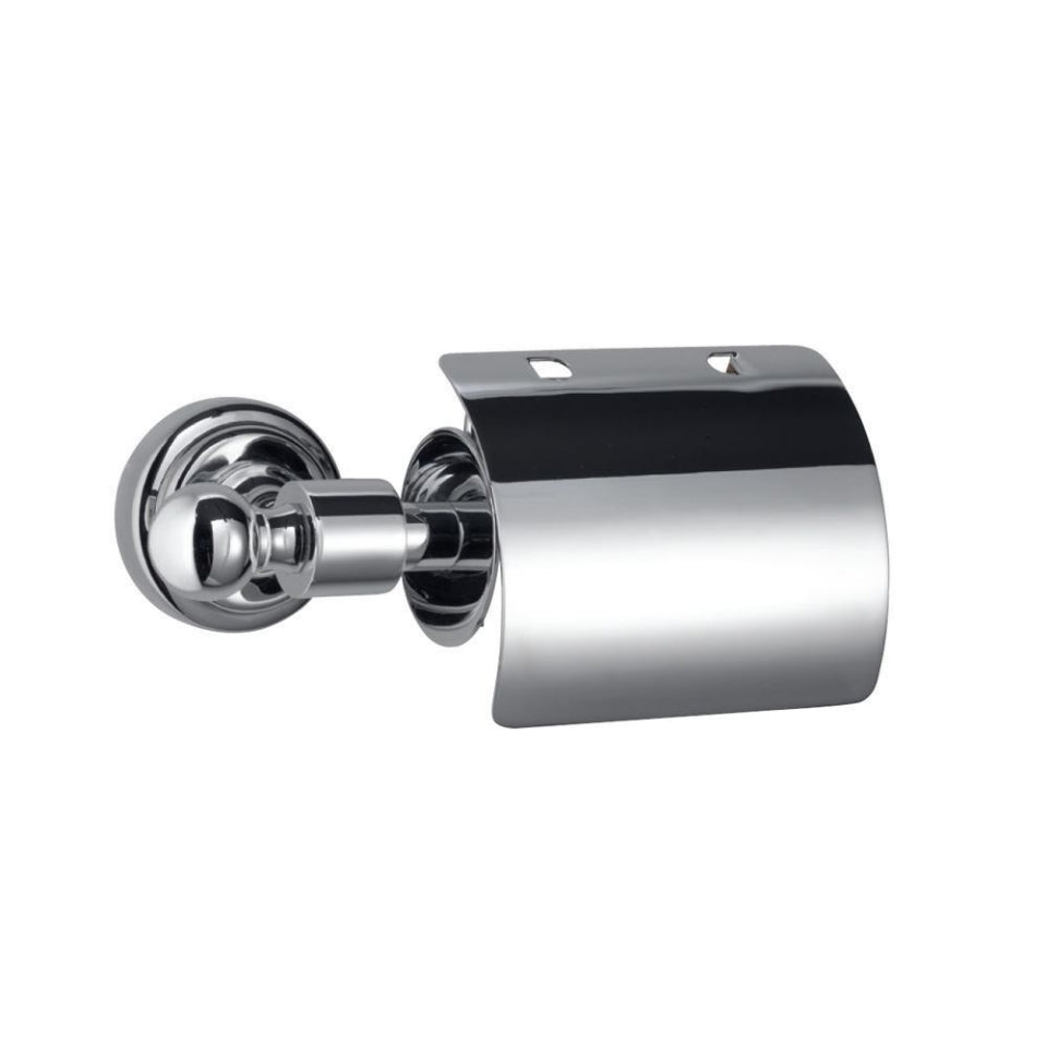 TOILET PAPER HOLDER W/FLAP - JAQUAR FAUCETS -  ( CHROME - QUEENS ACC. - 0x0 mm - 0inchx0inch )