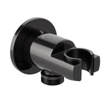 WALL OUTLET WITH SHOWER HOOK ROUND - JAQUAR FAUCETS -  ( BLACK CHROME - SHOWER ACC. - 0x15 mm - 0inchX0.5inch )