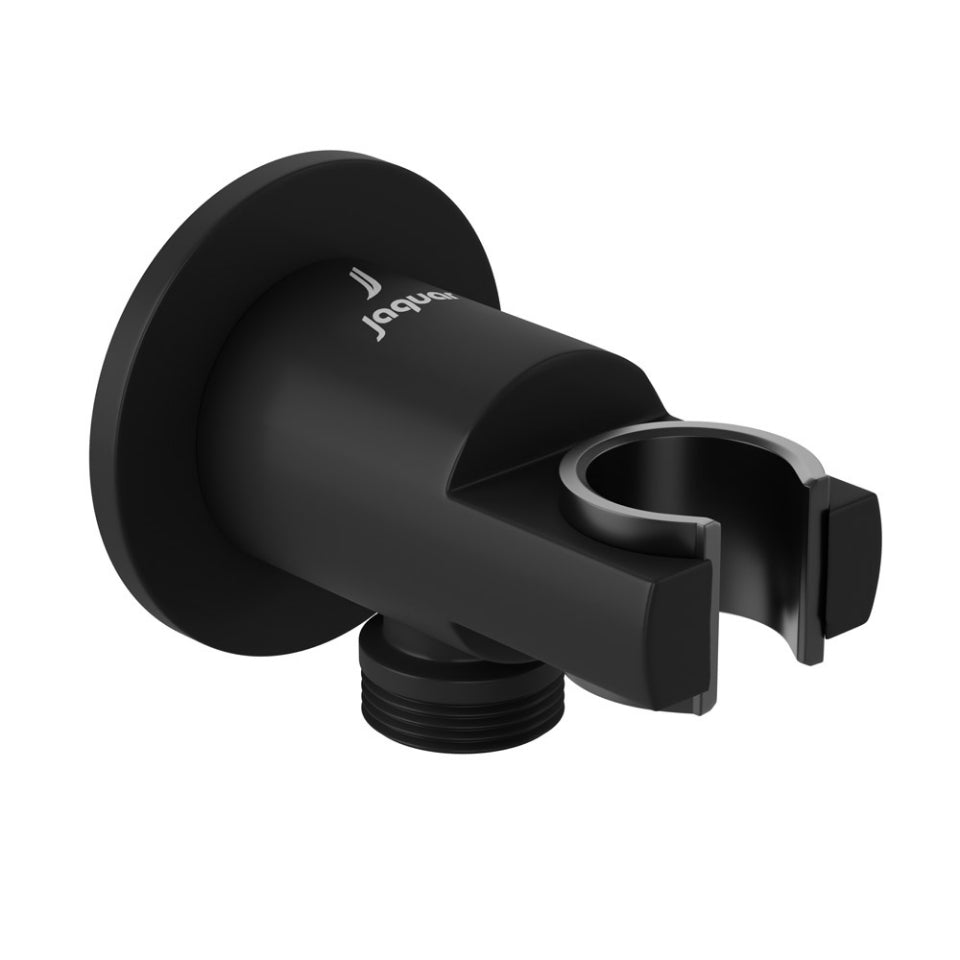 WALL OUTLET WITH SHOWER HOOK ROUND - JAQUAR FAUCETS -  ( BLACK MATT - SHOWER ACC. - 0x15 mm - 0inchX0.5inch )