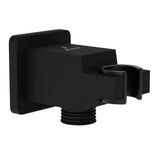 WALL OUTLET WITH SHOWER HOOK SQUARE - JAQUAR FAUCETS -  ( BLACK MATT - SHOWER ACC. - 0x15 mm - 0inchX0.5inch )