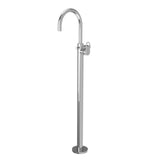 EXPOSED PARTS OF FLOOR MOUNTED SINGLE LEVER BATH MIXER - JAQUAR FAUCETS -  ( CHROME - ORNAMIX PRIME - 0x15 mm - 0inchX0.5inch )
