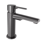 SINGLE LEVER BASIN MIXER WITHOUT POPUP W/PIPES - JAQUAR FAUCETS -  ( BLACK CHROME - FLORENTINE PRIME - 0x15 mm - 0inchX0.5inch )