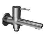 2 WAY BIB COCK WITH WALL FLANGE - JAQUAR FAUCETS -  ( BLACK CHROME - FLORENTINE PRIME - 0x15 mm - 0inchX0.5inch )