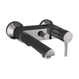 SINGLE LEVER BATH & SHOWER MIXER, WALL MOUNTED - JAQUAR FAUCETS -  ( BLACK CHROME - FLORENTINE PRIME - 0x15 mm - 0inchX0.5inch )