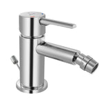 SINGLE LEVER 1 - HOLE BIDET MIXER WITH POPUP - JAQUAR FAUCETS -  ( CHROME - FLORENTINE PRIME - 0x15 mm - 0inchX0.5inch )