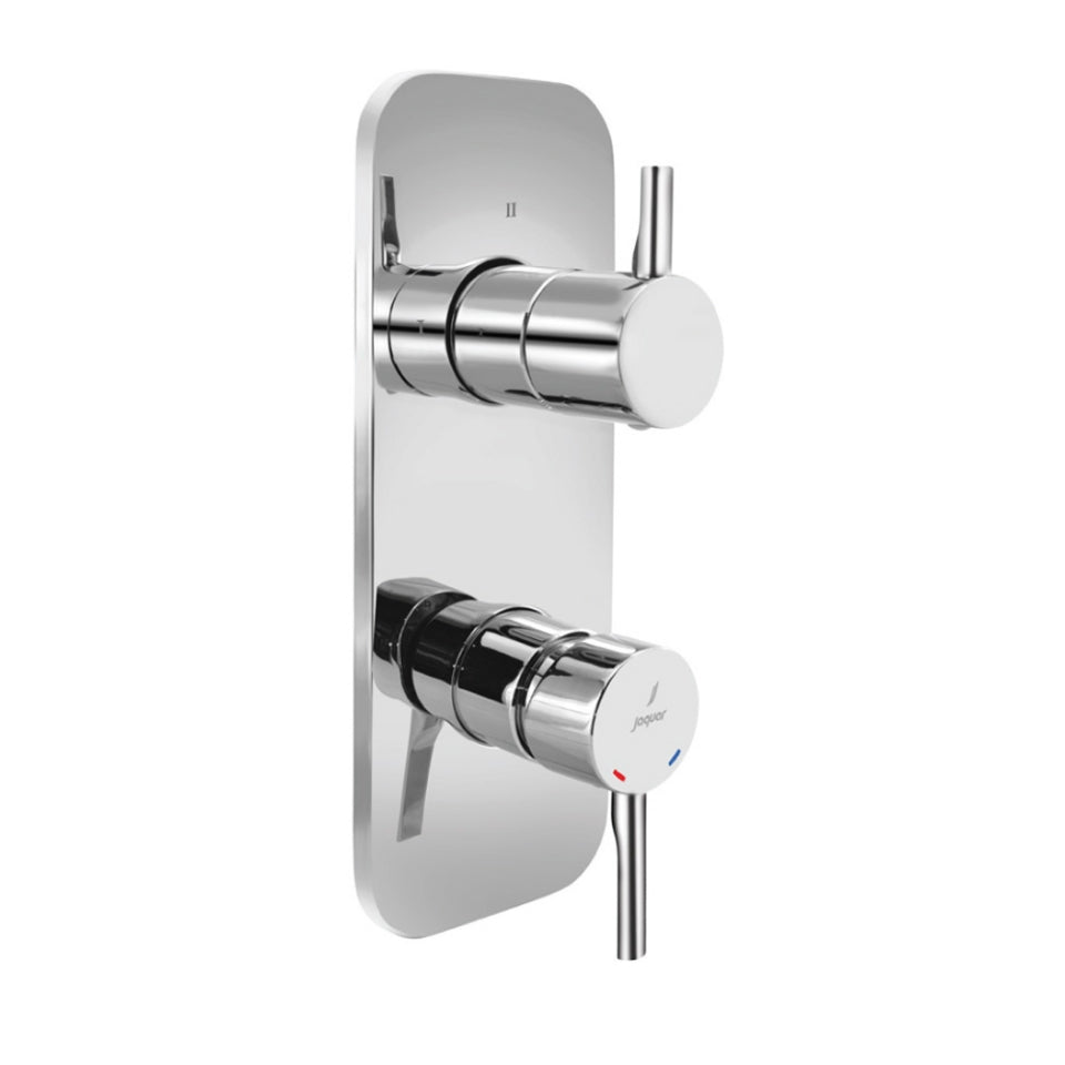 AQUAMAX EXPOSED PART KIT OF SINGLE LEVER SHOWER MIXER WITH 3-WAY DIVERTER AND SLEEVE (COMPATIBLE WITH ALD-783N) - JAQUAR FAUCETS -  ( CHROME - FLORENTINE PRIME - 0x20 mm - 0inchX0.8inch )