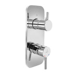 AQUAMAX EXPOSED PART KIT OF SINGLE LEVER SHOWER MIXER WITH 3-WAY DIVERTER AND SLEEVE (COMPATIBLE WITH ALD-783N) - JAQUAR FAUCETS -  ( CHROME - FLORENTINE PRIME - 0x20 mm - 0inchX0.8inch )