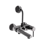 SINGLE LEVER WALL MIXER 3-IN-1 SYSTEM - JAQUAR FAUCETS -  ( BLACK CHROME - FLORENTINE PRIME - 0x15 mm - 0inchX0.5inch )