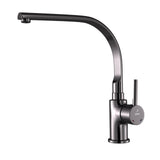 SIDE SINGLE LEVER SINK MIXER WITH SWINGING SPOUT (TABLE MOUNTED) - JAQUAR FAUCETS -  ( BLACK CHROME - FLORENTINE PRIME - 0x15 mm - 0inchX0.5inch )