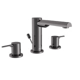 3-HOLE BASIN MIXER WITHOUT POPUP - JAQUAR FAUCETS -  ( BLACK CHROME - FLORENTINE PRIME - 0x15 mm - 0inchX0.5inch )