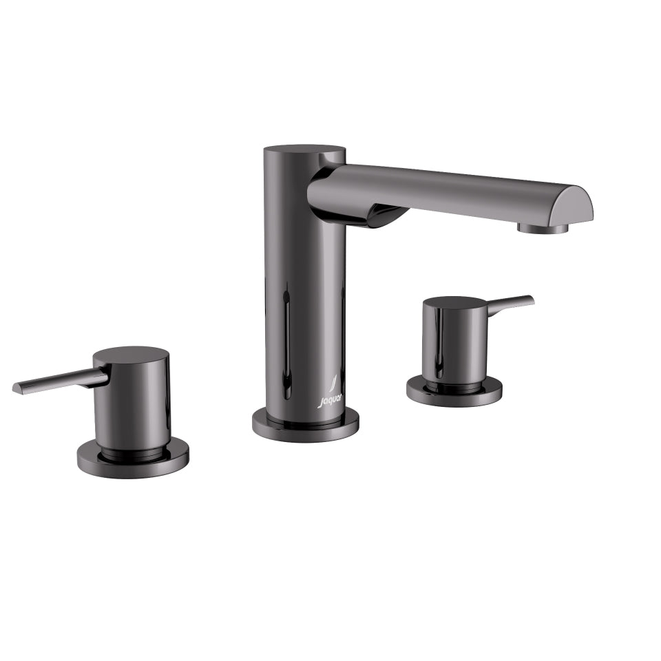 3-HOLE BASIN MIXER WITHOUT POPUP - JAQUAR FAUCETS -  ( BLACK CHROME - FLORENTINE PRIME - 0x15 mm - 0inchX0.5inch )