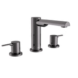 3-HOLE BASIN MIXER WITHOUT POPUP - JAQUAR FAUCETS -  ( BLACK CHROME - FLORENTINE PRIME - 0x15 mm - 0inchX0.5inch )