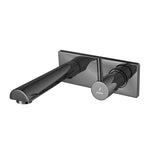 EXPOSED PART KIT OF SINGLE CONCEALED STOP - JAQUAR FAUCETS -  ( BLACK CHROME - FLORENTINE PRIME - 0x15 mm - 0inchX0.5inch )