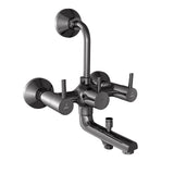 WALL MIXER 3-IN-1 SYSTEM - JAQUAR FAUCETS -  ( BLACK CHROME - FLORENTINE PRIME - 0x15 mm - 0inchX0.5inch )