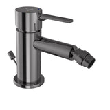 SINGLE LEVER 1 - HOLE BIDET MIXER WITH POPUP - JAQUAR FAUCETS -  ( BLACK CHROME - FLORENTINE PRIME - 0x15 mm - 0inchX0.5inch )