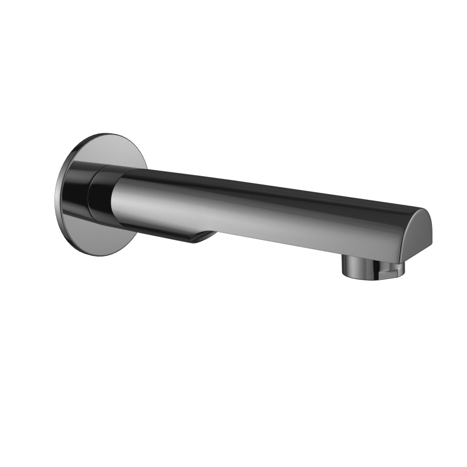 BATHTUB SPOUT WITH WALL FLANGE - JAQUAR FAUCETS -  ( BLACK CHROME - FLORENTINE PRIME - 0x15 mm - 0inchX0.5inch )