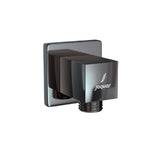 WALL OUTLET SQUARE - JAQUAR FAUCETS -  ( BLACK CHROME - SHOWER ACC. - 0x15 mm - 0inchX0.5inch )