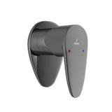 EXPOSED PART KIT OF CONCEALED STOP COCK & FLUSH COCK - JAQUAR FAUCETS - (BLACK CHROME - VIGNETTE PRIME - 0x15 mm - 0inchX0.5inch)