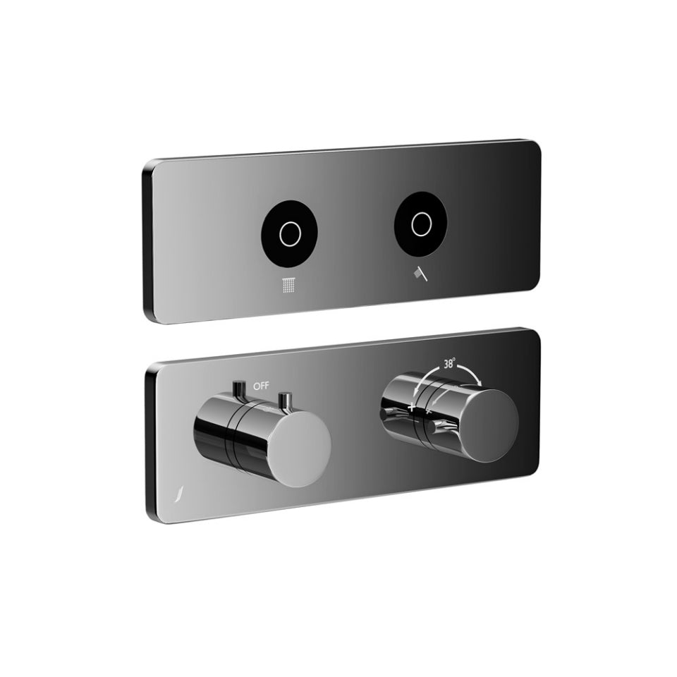 EXPOSED PART KIT OF QLOUD TOUCH SHOWER SYSTEM WITH 2OUTLET - JAQUAR FAUCETS - ( CHROME - QLOUD - 0x32 mm - 0inchX1.28inch )