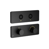 EXPOSED PART KIT OF QLOUD TOUCH SHOWER SYSTEM WITH 2OUTLET - JAQUAR FAUCETS - ( BLACK MATT - QLOUD - 0x32 mm - 0inchX1.28inch )