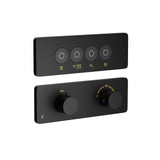 EXPOSED PART KIT OF QLOUD TOUCH SHOWER SYSTEM WITH 4OUTLETS - JAQUAR FAUCETS -  ( BLACK MATT - QLOUD - 0x32 mm - 0inchX1.28inch )