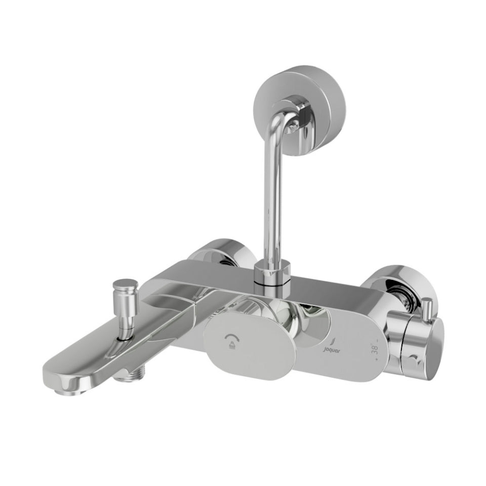 EXPOSED THERMOSTATIC BATH & SHOWER MIXER 3-IN-1 SYSTEM - JAQUAR FAUCETS - ( CHROME - OPAL PRIME - 0x20 mm - 0inchX0.8inch )