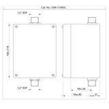 CONCEALED INSTALLATION BOX FOR URINAL SENSOR CONSISTING OF SOLENOID VALVE WITH CONTROL VALVE - JAQUAR FAUCETS -  (  - SENSOR FAUCETS - 0x15 mm - 0inchX0.5inch )