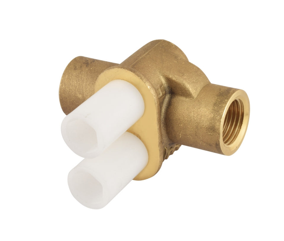 CONCEALED BODY OF THERMOSTATIC VALVE FOR HEALTH FAUCET - JAQUAR FAUCETS -  ( CHROME - ALLIED - 0x15 mm - 0inchX0.5inch )