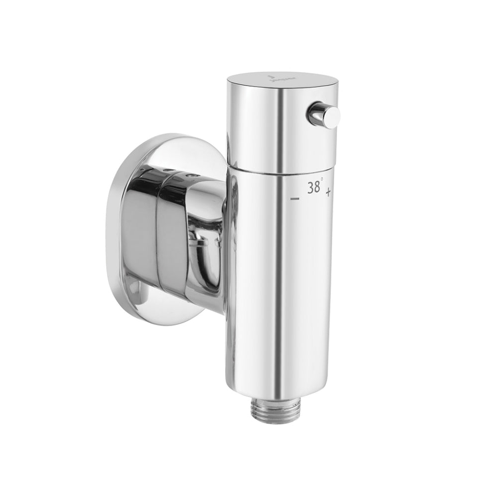 EXPOSED PART KIT OF CONCEALED THERMOSTATIC VALVE FOR HEALTH FAUCET - JAQUAR FAUCETS - (CHROME - ALLIED - 0x15 mm - 0inchX0.5inch)
