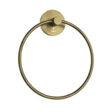 TOWEL  RING W/FLANGE ROUND - JAQUAR FAUCETS -  ( ANTIQUE BRONZE - CONTINENTAL ACC. - 0x0 mm - 0inchx0inch )
