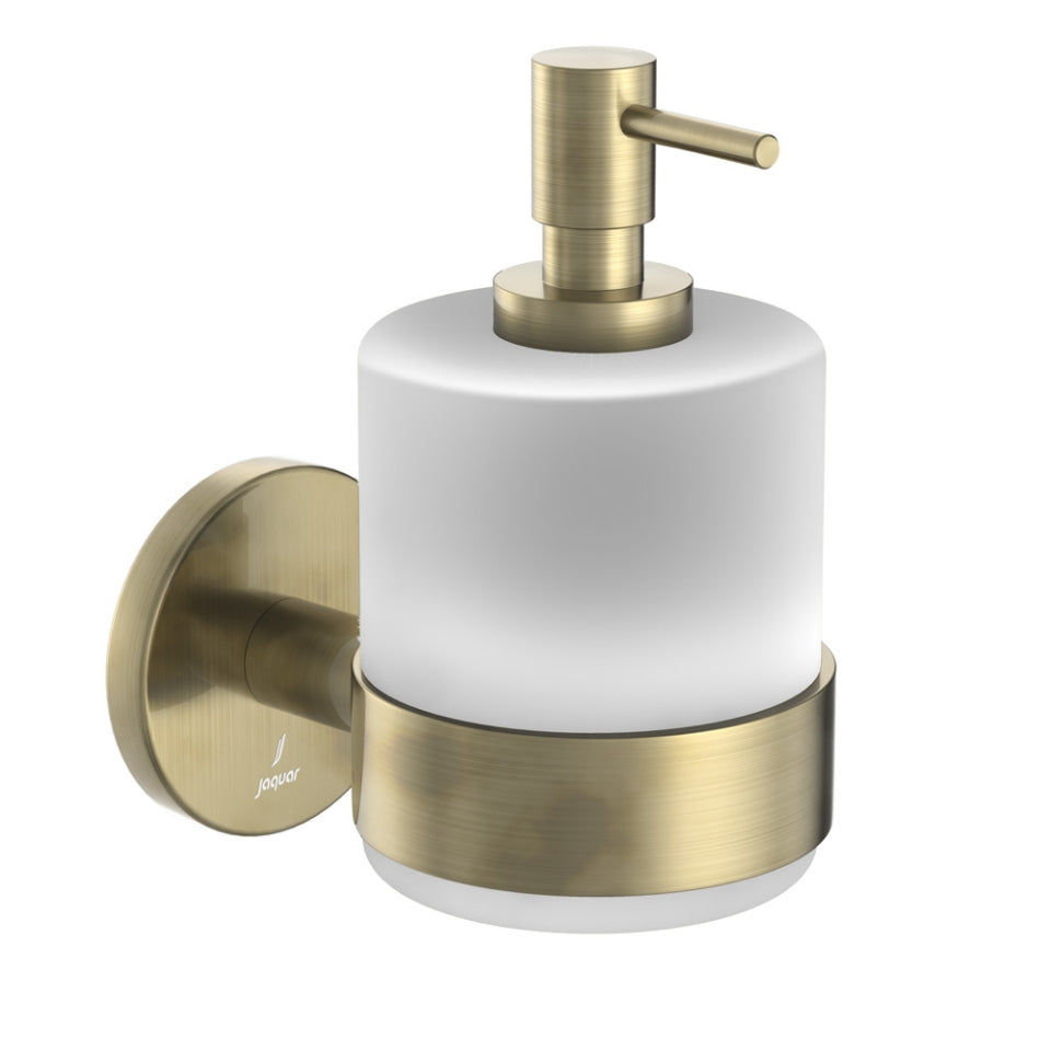 SOAP DISP W/GLASS BOTTLE - JAQUAR FAUCETS -  ( ANTIQUE BRONZE - CONTINENTAL ACC. - 0x0 mm - 0inchx0inch )