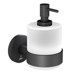 SOAP DISP W/GLASS BOTTLE - JAQUAR FAUCETS -  ( BLACK MATT - CONTINENTAL ACC. - 0x0 mm - 0inchx0inch )