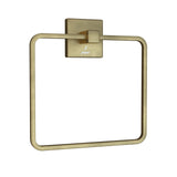 TOWEL RING SQUARE - JAQUAR FAUCETS -  ( ANTIQUE BRONZE - ACC. KUBIX PRIME - 0x0 mm - 0inchx0inch )