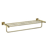 TOWEL RACK W/HANGERS - JAQUAR FAUCETS -  ( ANTIQUE BRONZE - ACC. KUBIX PRIME - 0x600 mm - 0inchX24inch )