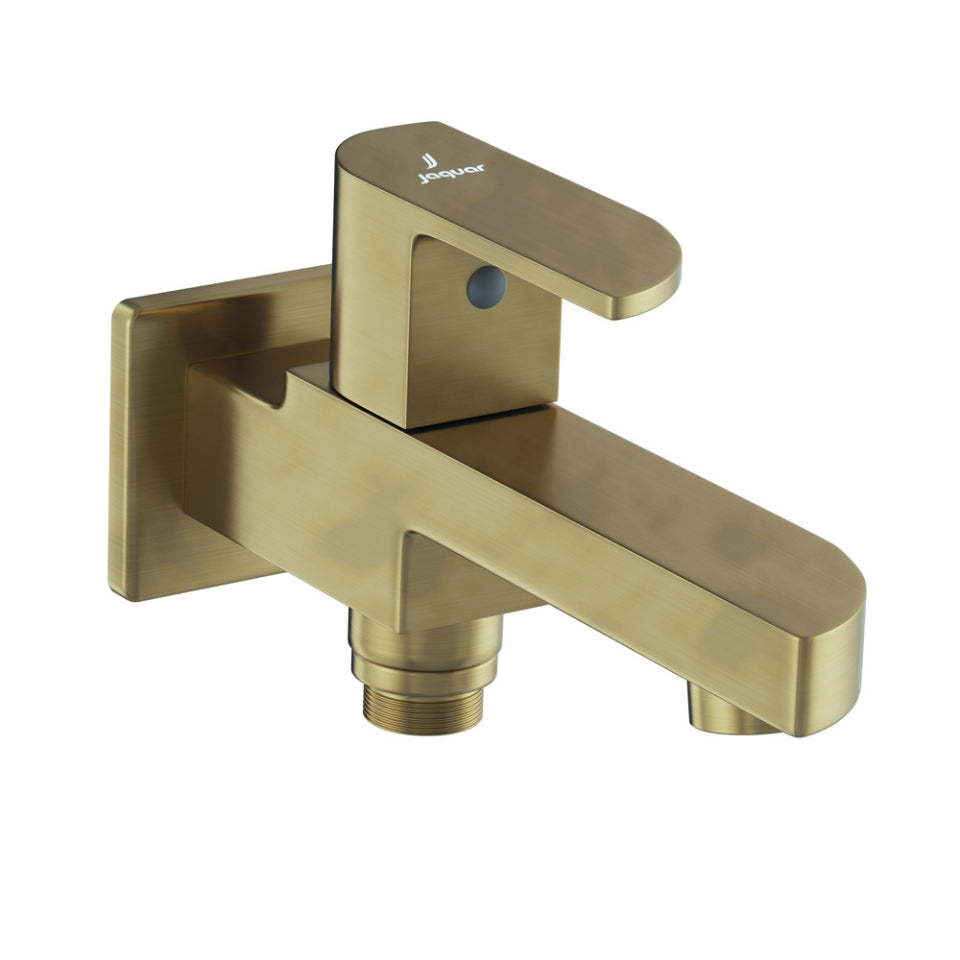 2 WAY BIB COCK WITH WALL FLANGE - JAQUAR FAUCETS -  ( ANTIQUE BRONZE - ALIVE - 0x15 mm - 0inchX0.5inch )
