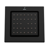 CONC.BODY SHOWER RECT. WITH INST BOX - JAQUAR FAUCETS -  ( BLACK MATT - BODY SHOWER - 130x120 mm - 5inchX4.5inch )