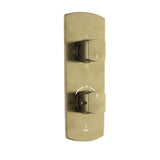 AQUAMAX EXPOSED PART KIT OF THERMOSTATIC SHOWER MIXER WITH 3-WAY DIVERTER & SLEEVE (COMPATIBLE WITH ALD-683N) - JAQUAR FAUCETS -  ( ANTIQUE BRONZE - KUBIX PRIME - 0x20 mm - 0inchX0.75inch )