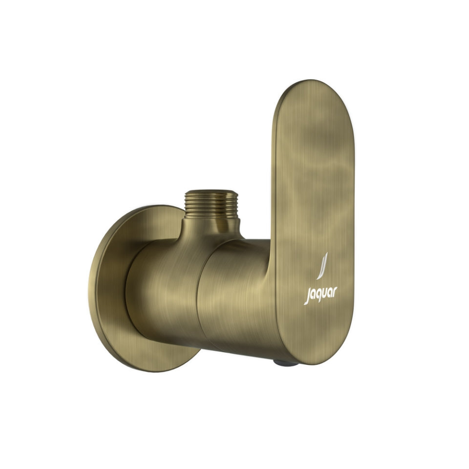 ANGLE COCK WITH FLANGE - JAQUAR FAUCETS -  ( ANTIQUE BRONZE - OPAL PRIME - 0x15 mm - 0inchX0.5inch )