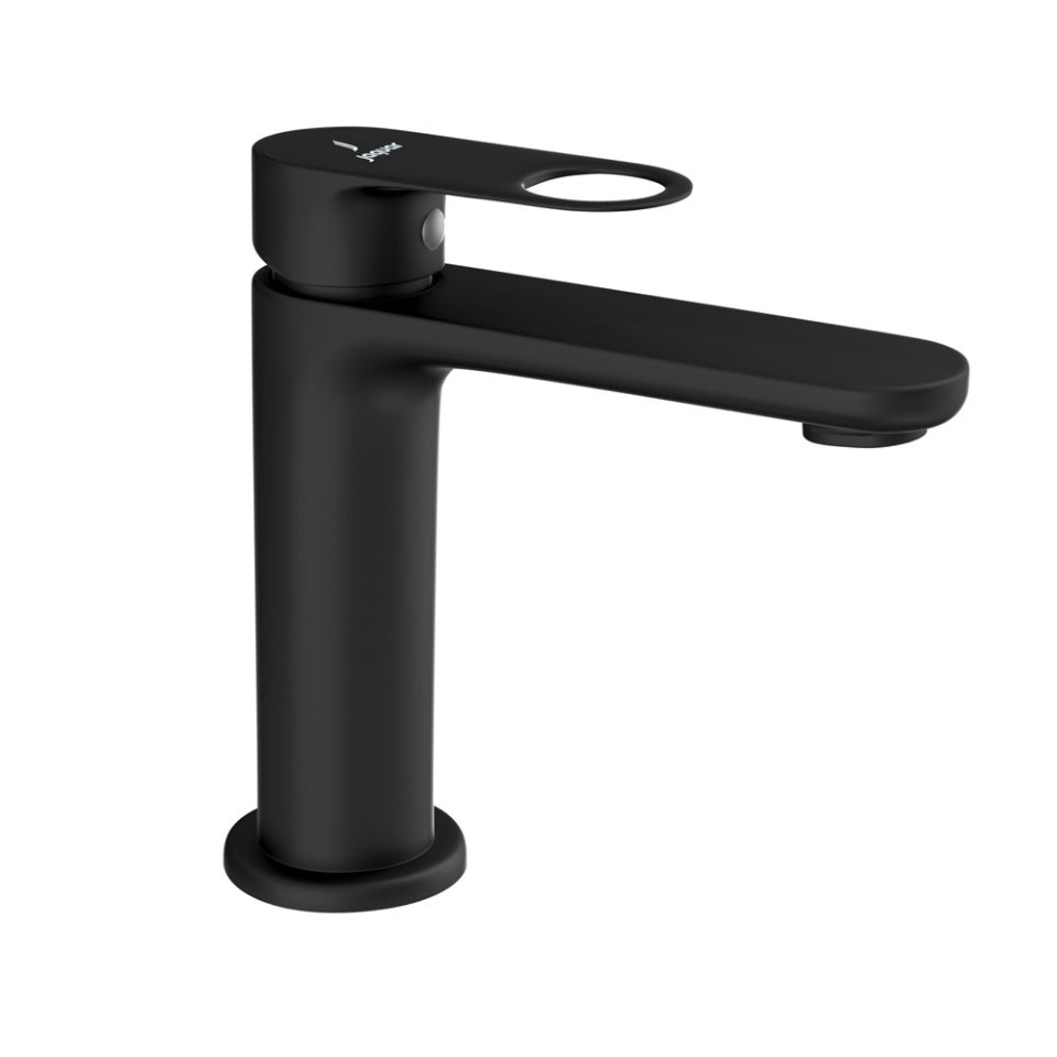 S.L. BASIN MIXER WITH BRAIDED PIPES - JAQUAR FAUCETS -  ( BLACK MATT - ORNAMIX PRIME - 0x15 mm - 0inchX0.5inch )