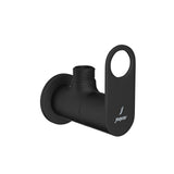 ANGULAR STOP COCK WITH WALL FLANGE - JAQUAR FAUCETS -  ( BLACK MATT - ORNAMIX PRIME - 0x15 mm - 0inchX0.5inch )