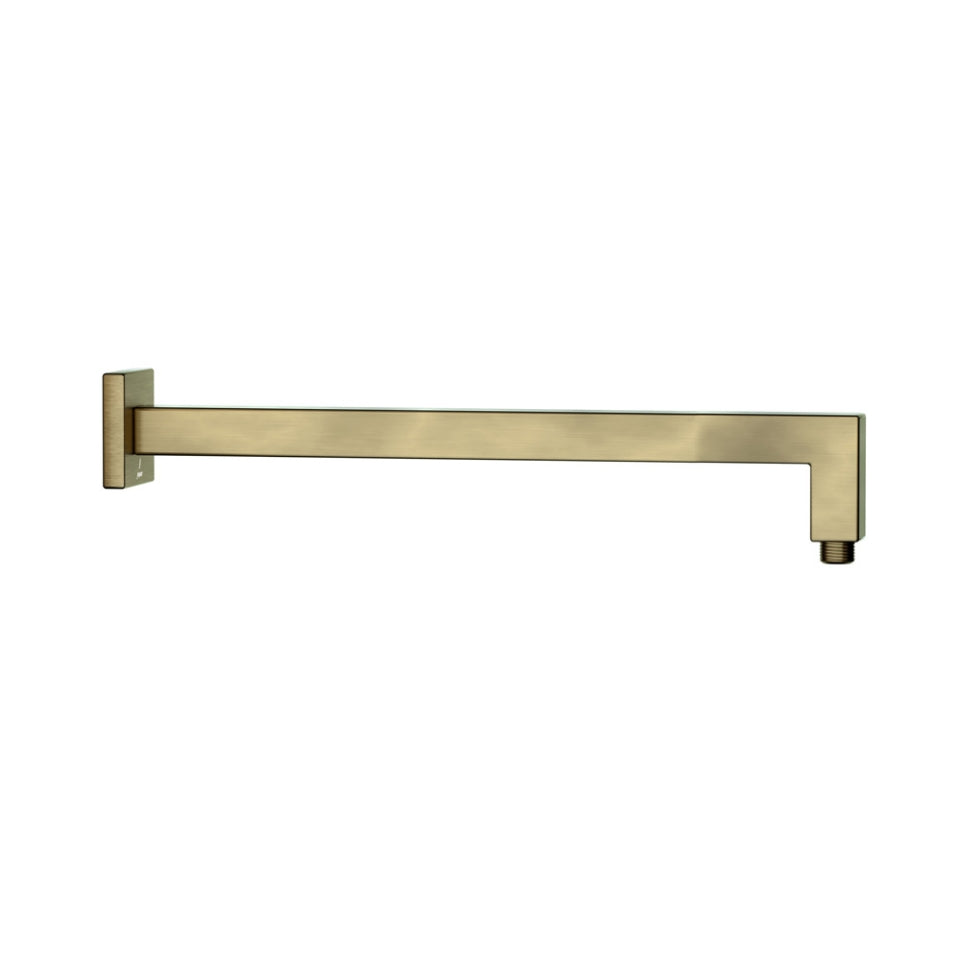 SHOWER ARM SQUARE W/FLANGE - JAQUAR FAUCETS -  ( ANTIQUE BRONZE - SHOWER ACC. - 15x400 mm - 0.5inchX16inch )