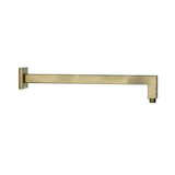 SHOWER ARM SQUARE W/FLANGE - JAQUAR FAUCETS -  ( ANTIQUE BRONZE - SHOWER ACC. - 15x400 mm - 0.5inchX16inch )